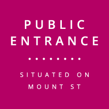 Public Entrance - Situated on Mount Street